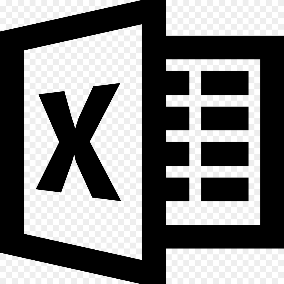 Company Excel 2013 Logo Microsoft Excel Logo White, Gray Png