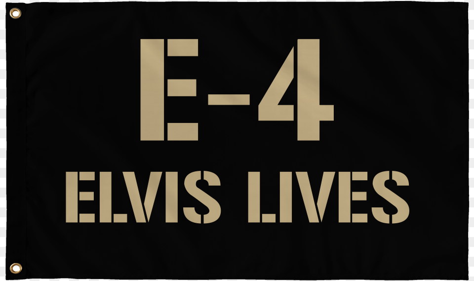 Company Flag E 4 Elvis Lives Metal, Text, Symbol, Number, Sign Png