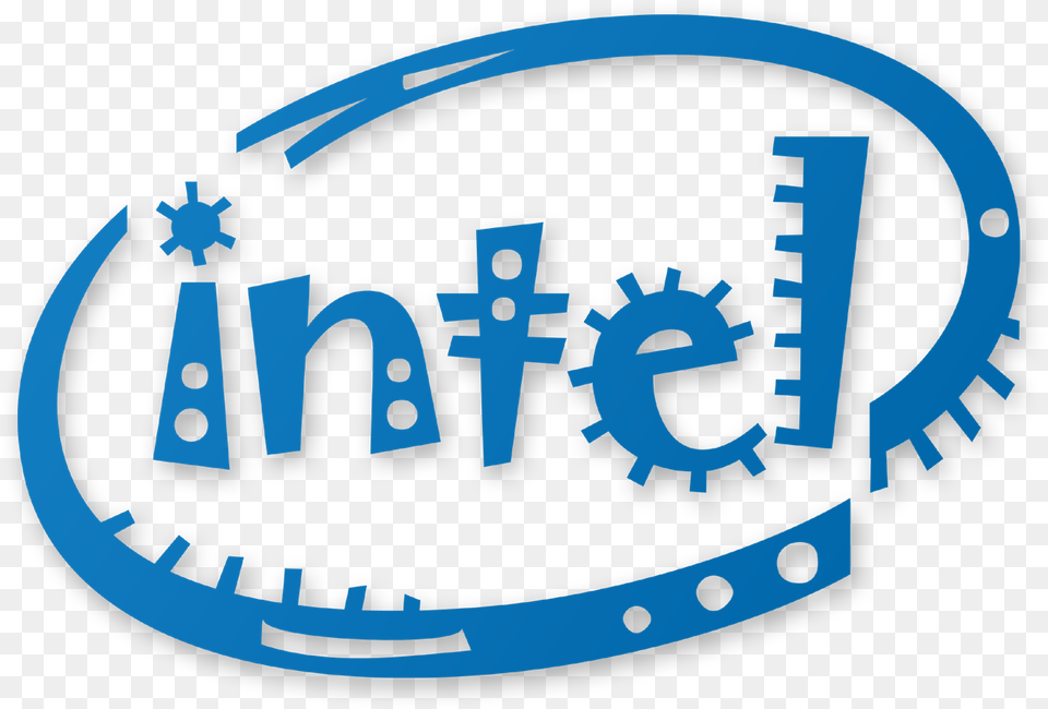 Company Intel Logo Logos In Jokerman Font Png Image