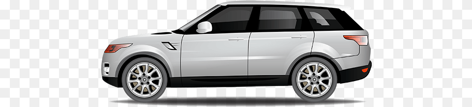 Compare Land Rover Range Service Costs Side View Car Vector, Suv, Vehicle, Transportation, Tire Png
