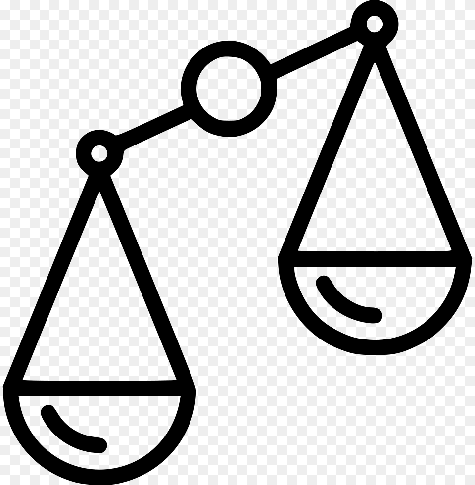 Compare Law Justice Scales Disbalance Trade Icon, Triangle, Scale Free Png Download