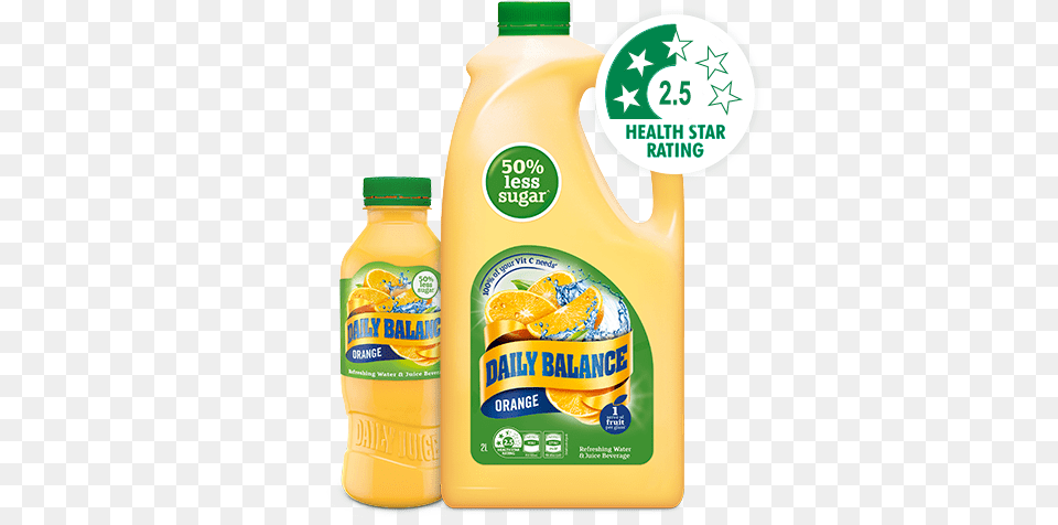 Compared To Daily Juice Orange Juice Health Star Rating Fruit Juice, Beverage, Orange Juice, Food, Ketchup Free Png