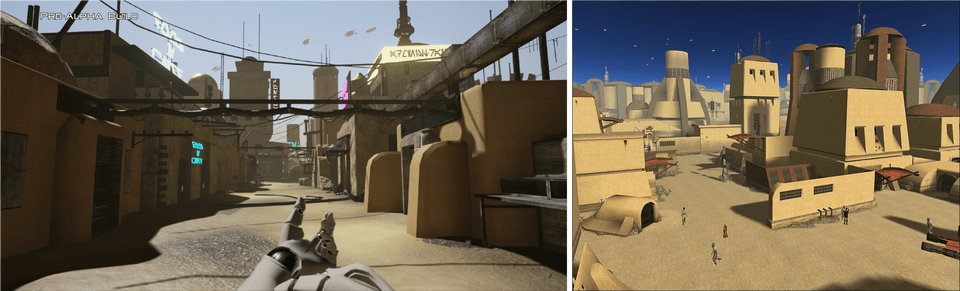 Comparison Of New And Old Environments Knights Of The Old Republic Apeiron, Alley, City, Urban, Street Png Image