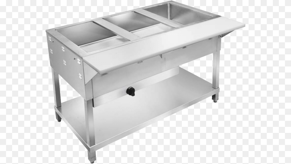 Compartment Steam Table, Drawer, Furniture, Double Sink, Sink Free Png Download