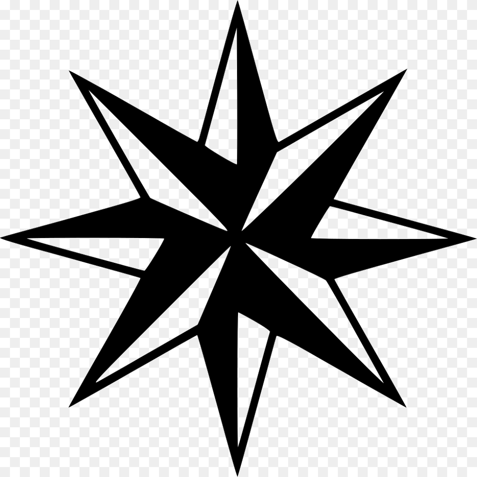 Compass Arrow Direction Directions Compass Rose Comments Compass Star, Star Symbol, Symbol, Animal, Fish Free Png Download