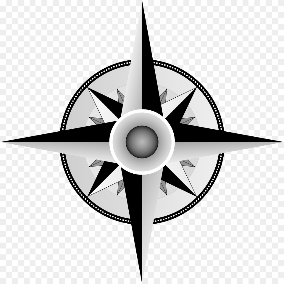 Compass Clip Art Black And White Stock Clipart Direction Compass In Malayalam, Cross, Symbol Free Png
