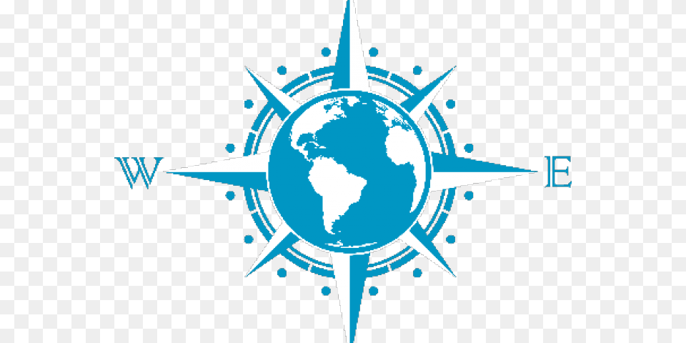Compass Clipart Border Compass Rose On Globe, Person Png