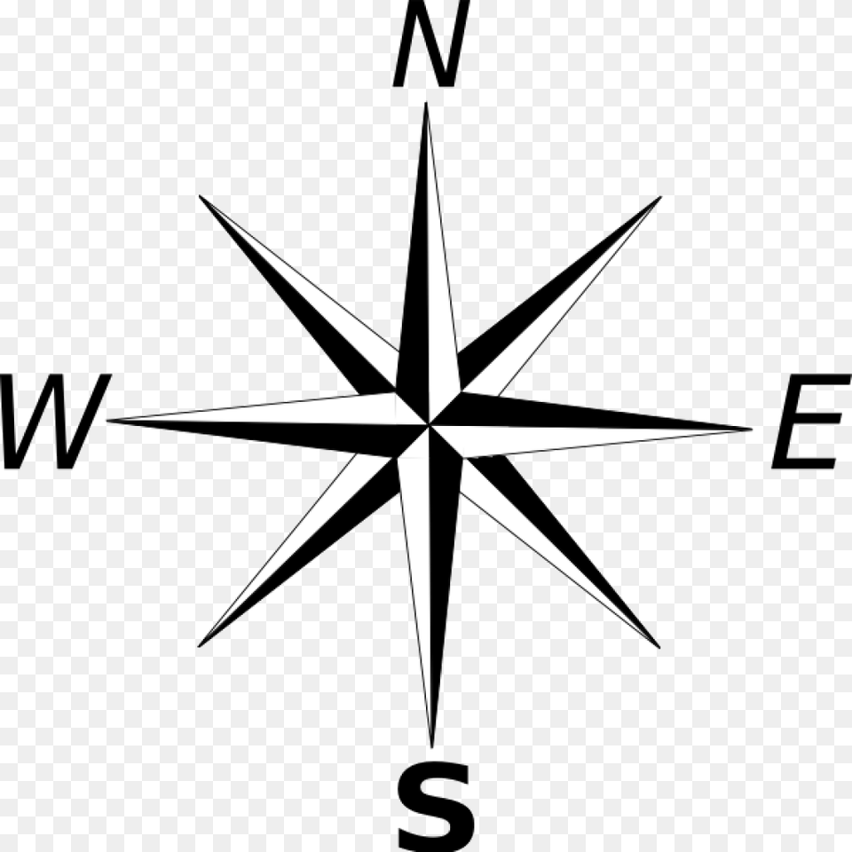 Compass Clipart Simple On Simple Compass, Cross, Symbol Free Transparent Png