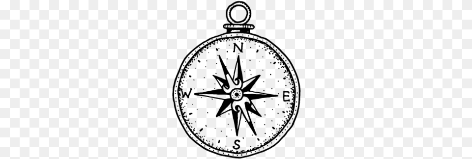 Compass Clock, Gray Free Transparent Png