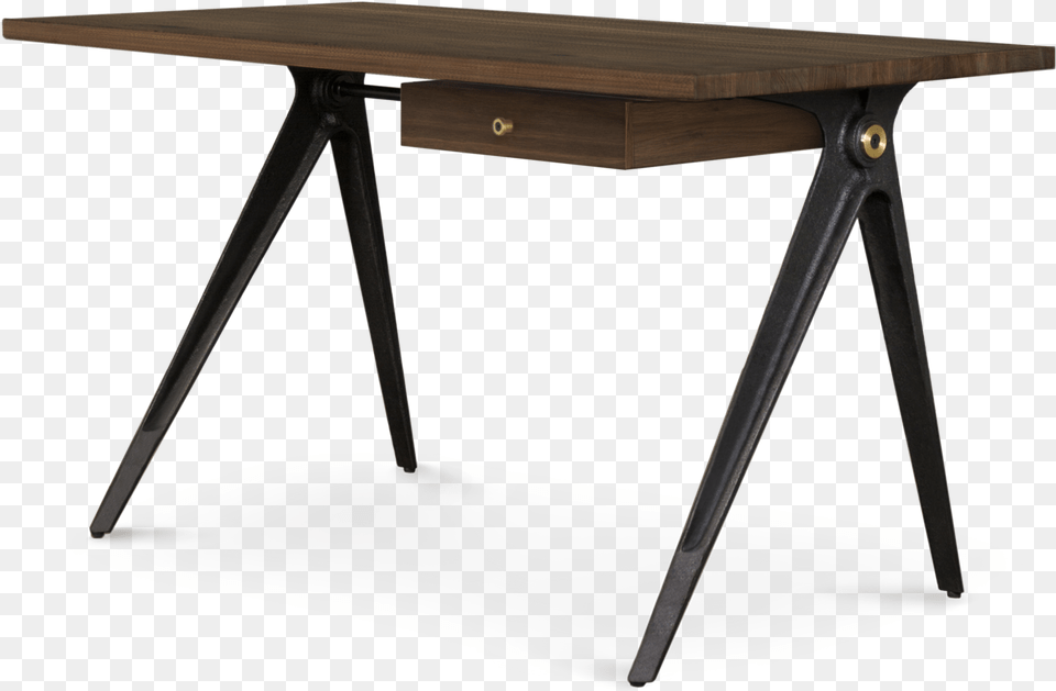 Compass Desk Single Drawer Writing Desk, Table, Dining Table, Furniture, Electronics Free Transparent Png