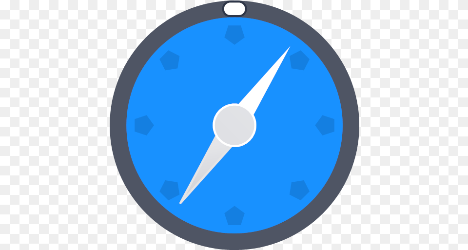 Compass Direct Directions Maps Navigate Safari Icon Round, Disk Free Transparent Png