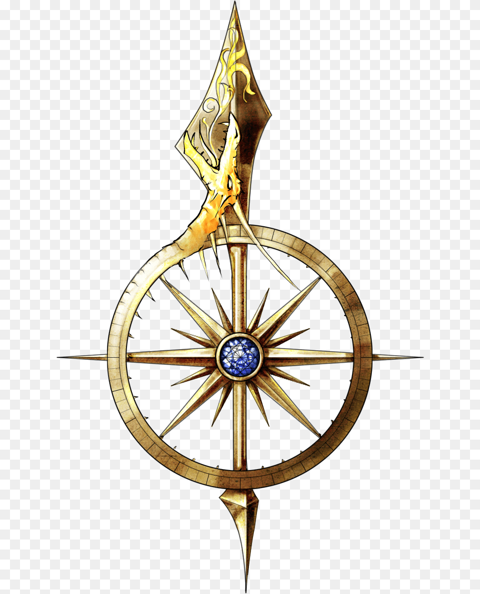 Compass Fantasy Map Animeish Drawing Directions Fantasy Map Compass, Machine, Wheel Png Image