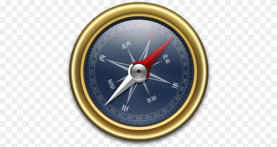 Compass Gold Blue Icon Iconset Mcdo Design Koci Wang, Appliance, Ceiling Fan, Device, Electrical Device Png Image