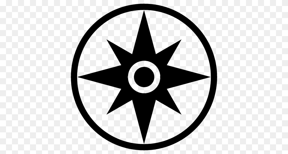 Compass Icon, Gray Png Image