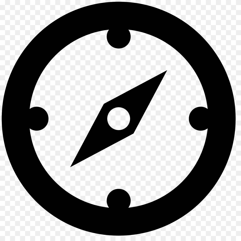 Compass Icon, Gray Png Image