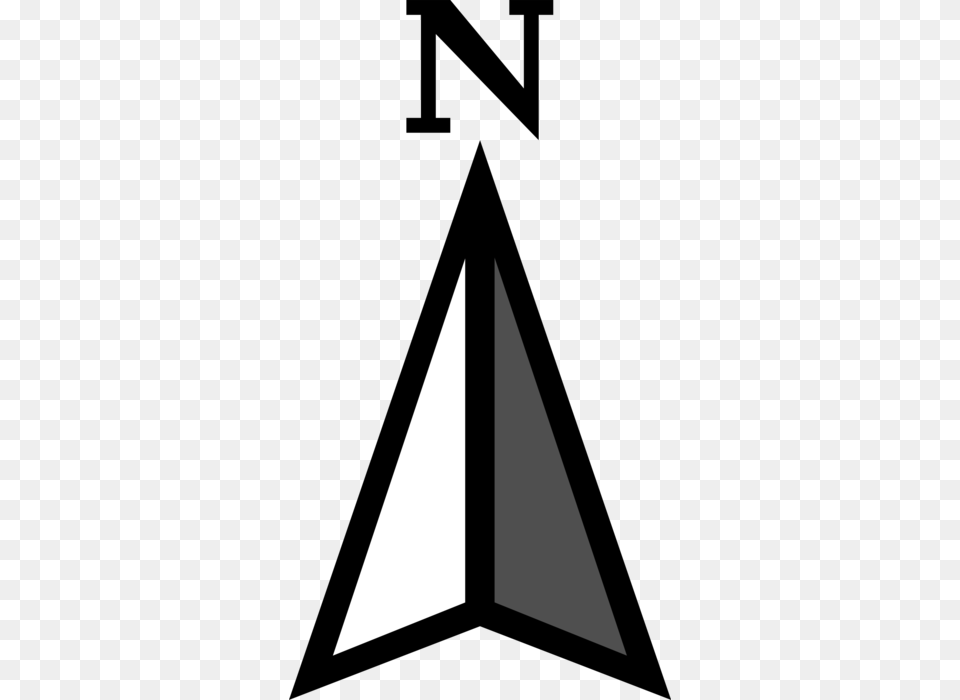 Compass North Direction Symbol, Triangle, Blade, Dagger, Knife Free Transparent Png