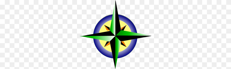 Compass Refreshing Green Blue With Yellow Clip Art Free Png