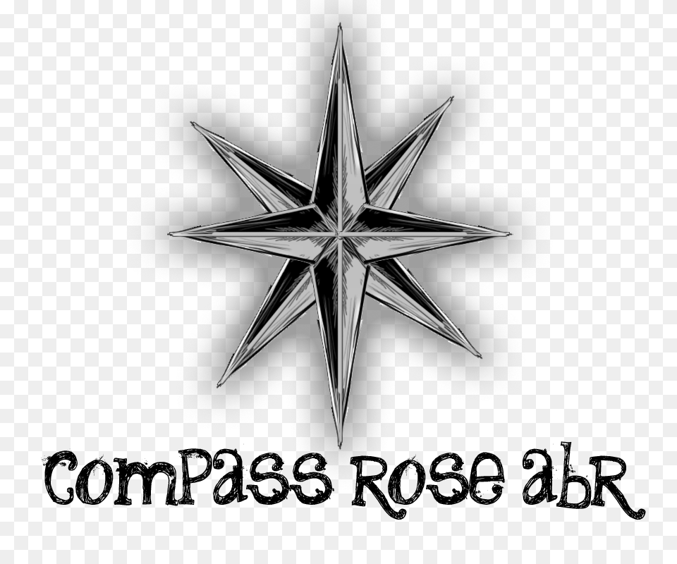 Compass Rose Abr Ps Brush, Symbol, Star Symbol, Aircraft, Airplane Png Image