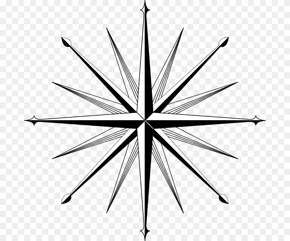 Compass Rose North Wind Rose Drawing Blank 16 Point Compass Rose, Symbol, Blade, Dagger, Knife Png