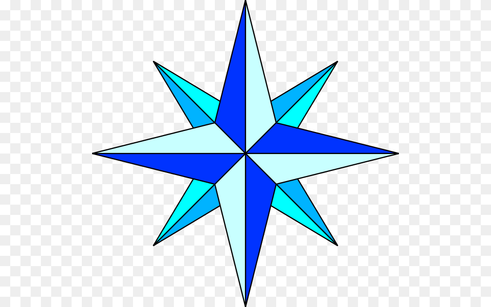 Compass Rose Simple Plain Rosa De Los Vientos Para Colorear, Star Symbol, Symbol Free Png