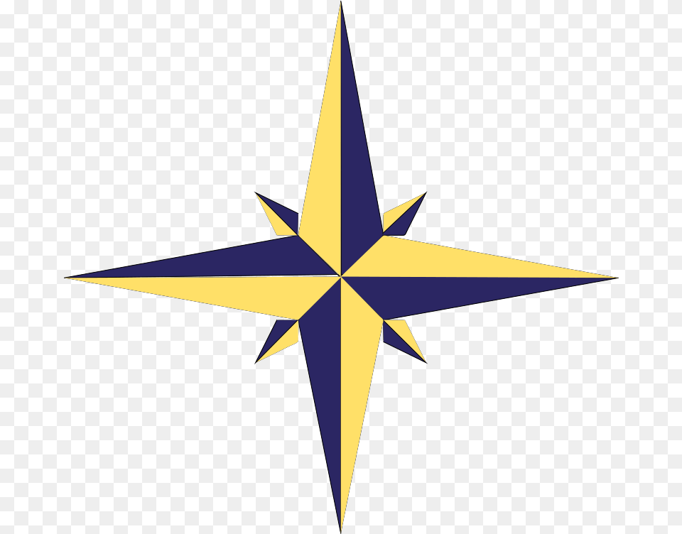 Compass Rose Variation Svg Vector Vertical, Star Symbol, Symbol Free Png Download