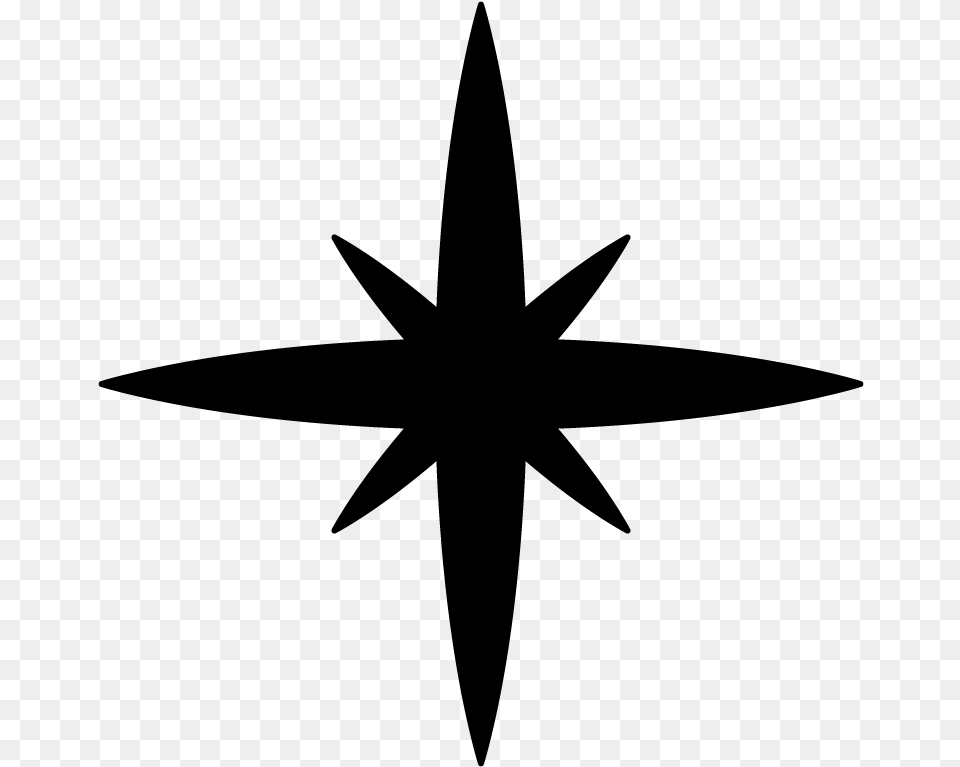Compass Silhouette Cardinal Direction Westcourt Capital, Gray Free Transparent Png