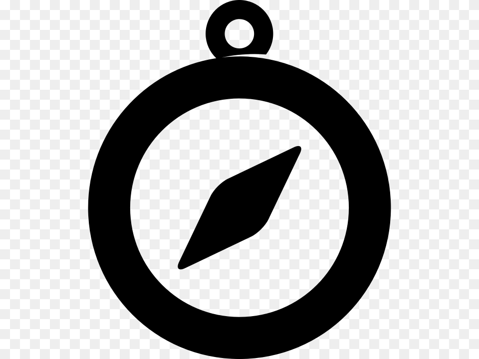 Compass Timer Icon, Gray Free Png