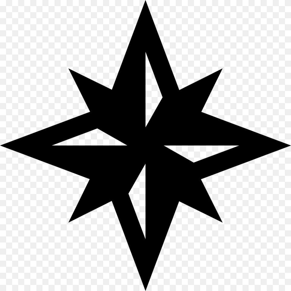 Compass Winds Star Symbol Background Compass Star Icon, Star Symbol, Cross Free Transparent Png