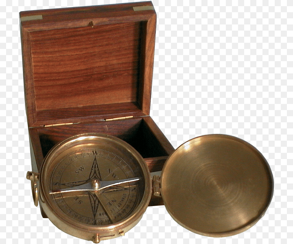 Compass With Wooden Box Batela Uk Batela Nautical Brass Compass Free Png