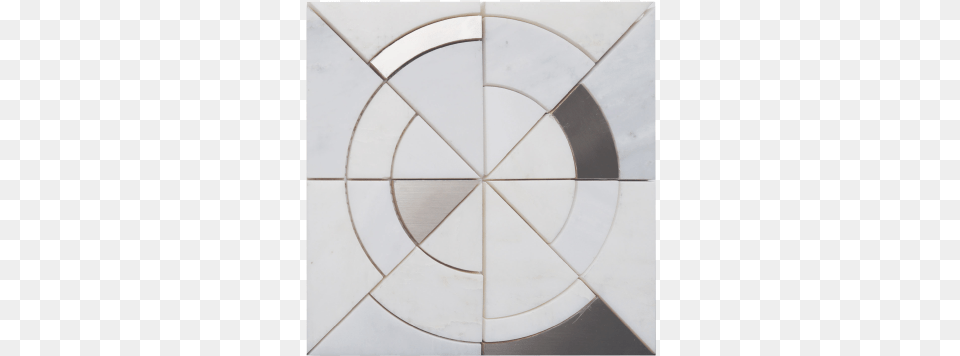 Compasso Carrara Bella Stainless Steel Circle, Floor, Tile, Flooring Png Image