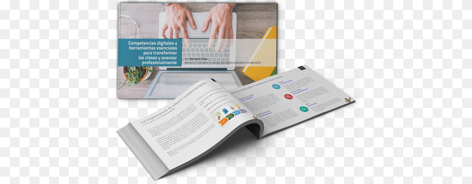 Competencias Digitales Y Herramientas Tic Para Transformar Brochure, Advertisement, Page, Poster, Text Png