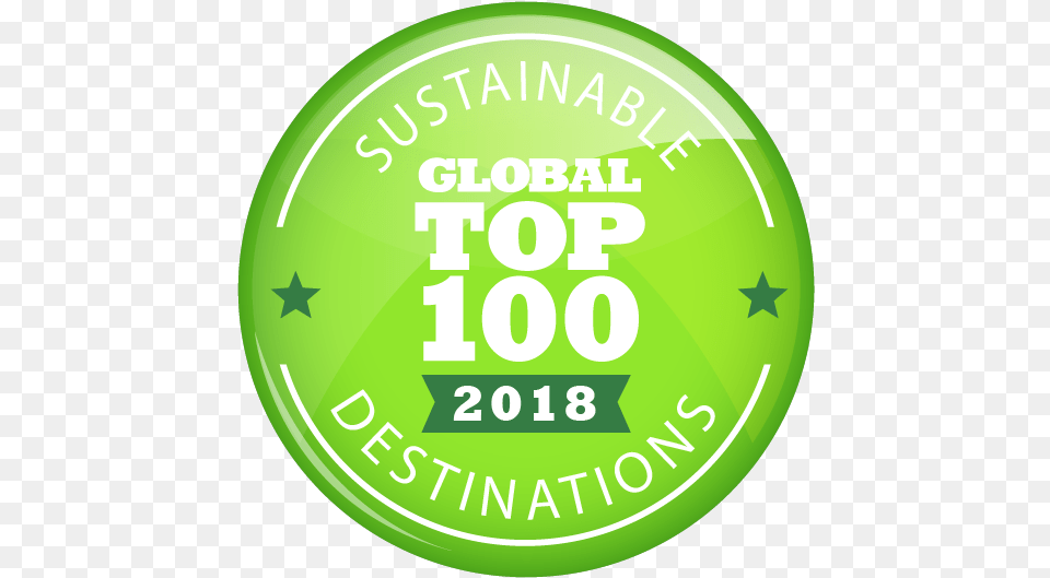 Competition For Sustainable Tourism Top 100 Sustainable Destinations, Badge, Logo, Symbol, Green Png
