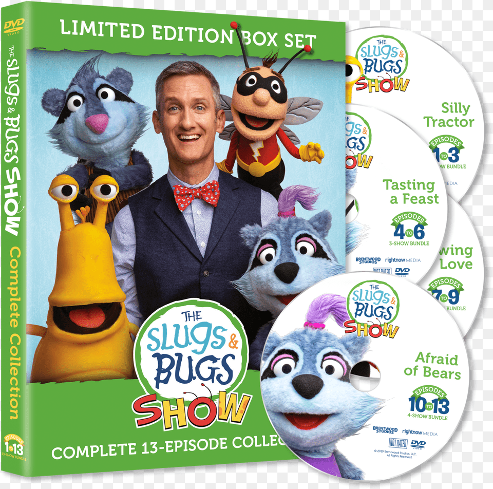 Complete 13 Episode Collection Of The Slugs Amp Bugs Slugs And Bugs Tv Show, Disk, Dvd, Accessories, Tie Free Png Download