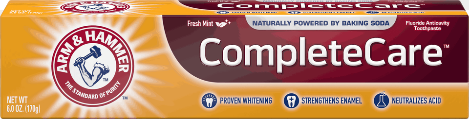Complete Care Toothpaste Arm And Hammer, License Plate, Transportation, Vehicle Free Png