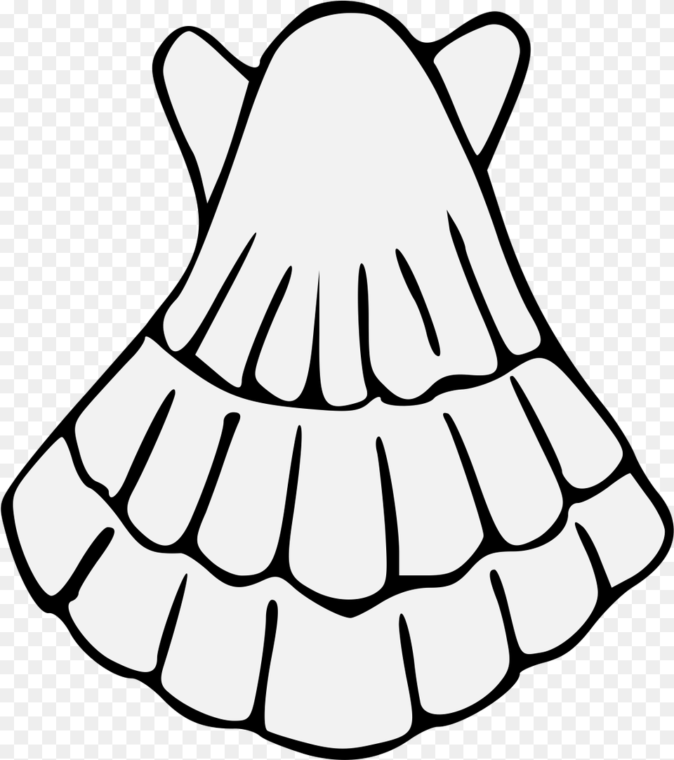 Complete Guide To Heraldry Line Art Conchiglia Scallop Heraldry, Animal, Clam, Food, Invertebrate Png Image