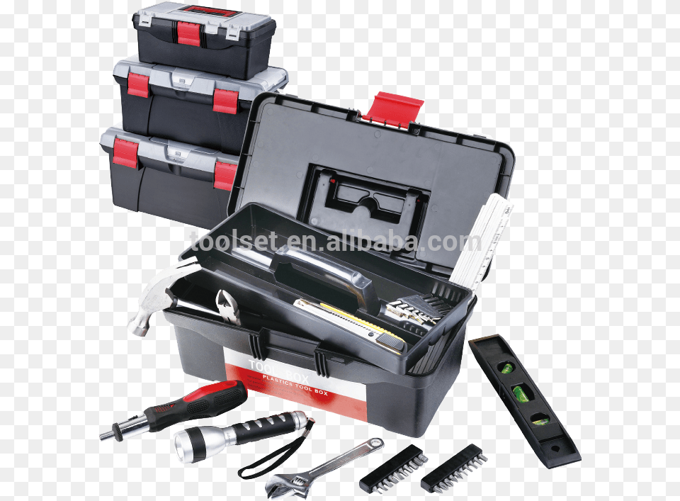 Complete Household Hand Tools Kit Set In Portable Endmill, Device, Screwdriver, Tool, Electronics Free Png