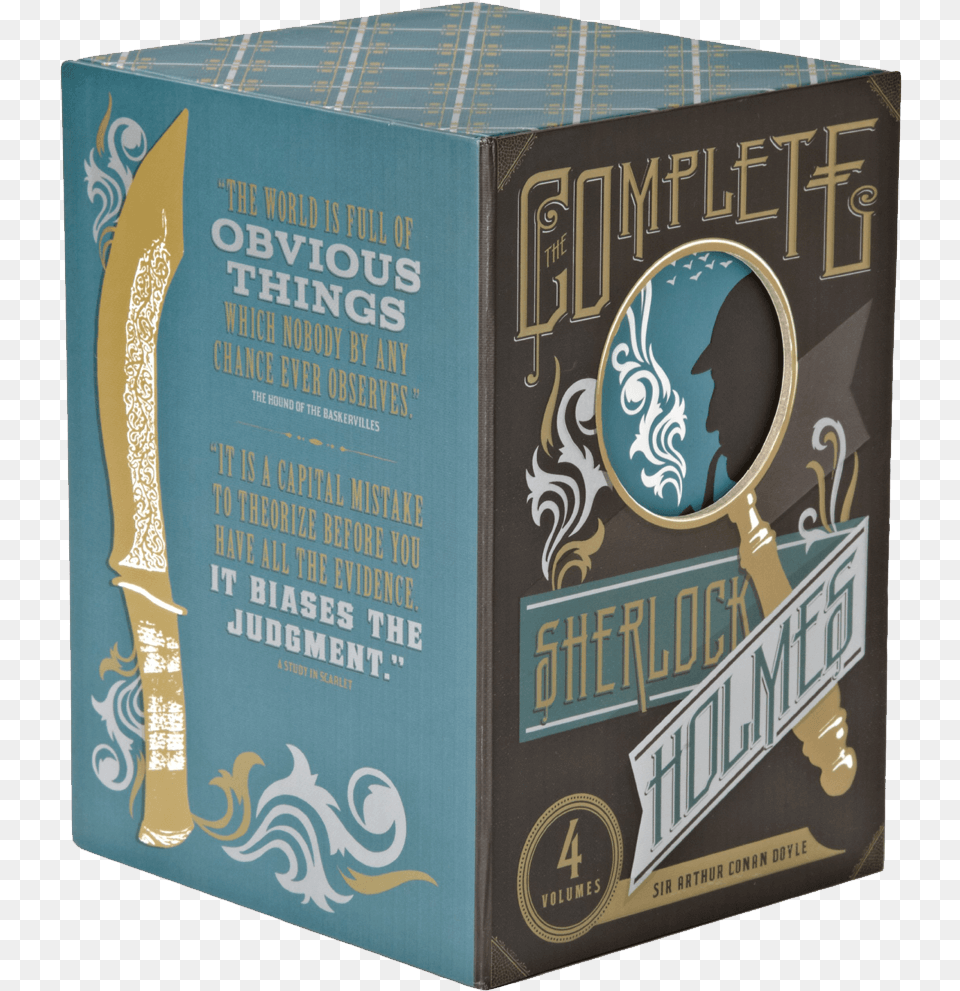 Complete Sherlock Holmes Box Set, Book, Publication, Cardboard, Carton Png Image