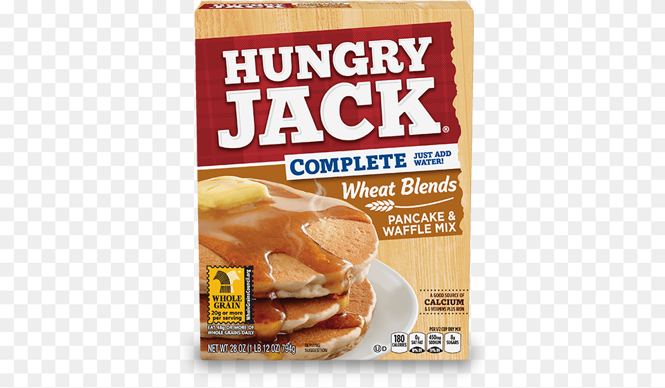 Complete Wheat Blends Pancake Amp Waffle Mix Hungry Jack Whole Wheat Pancake Mix, Bread, Food, Advertisement, Hot Dog Free Png
