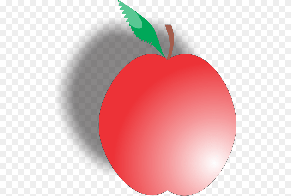 Completed Apple With Shadow Mcintosh, Food, Fruit, Plant, Produce Png