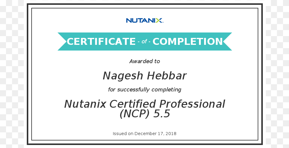 Completed Nutanix Certified Professional Elephant Gun, Text, Advertisement, Page, Poster Free Transparent Png