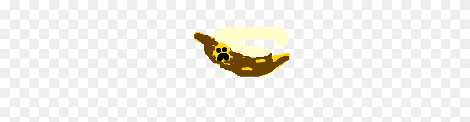 Completely Rotten Banana Is Displeased, Food, Fruit, Plant, Produce Free Transparent Png