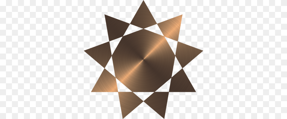 Complex Star Flat Brushed Circular Copper Metallic Metal Texture, Star Symbol, Symbol, Chandelier, Lamp Free Transparent Png