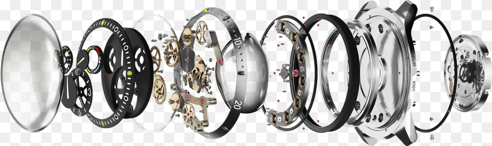 Components Watch, Wheel, Spoke, Spiral, Rotor Free Png Download