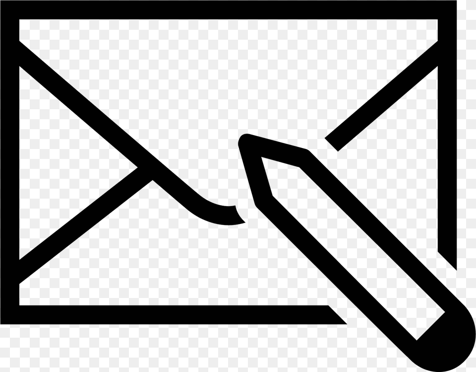 Composing Icon Mail, Gray Free Png