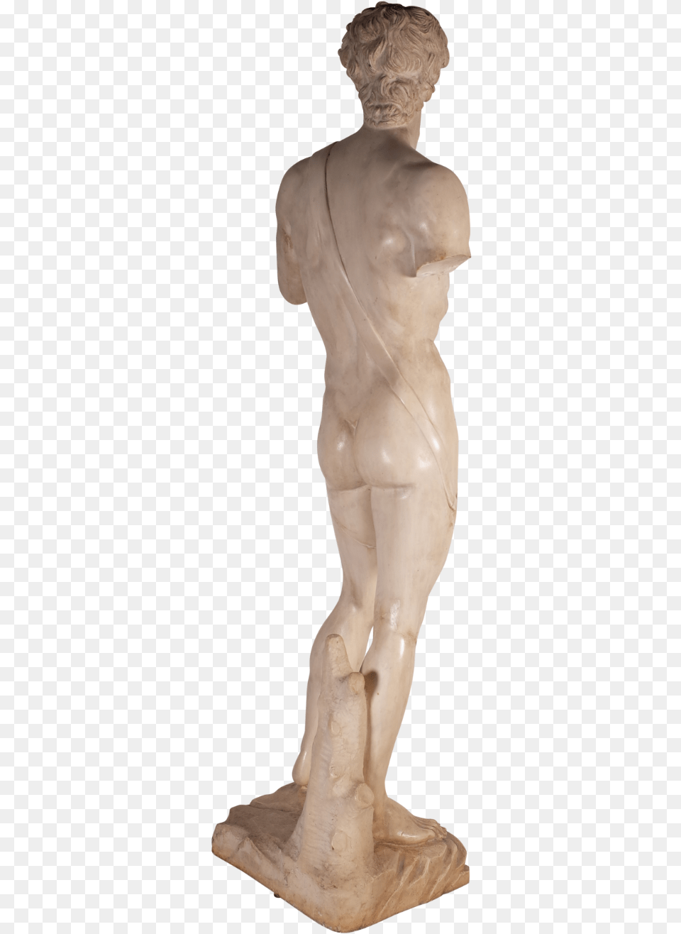 Composite Marble David Figurine, Adult, Body Part, Male, Man Free Png