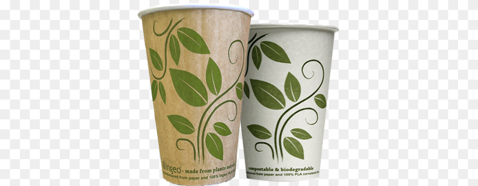 Compostable Cups Are The Future Of Paper Coffee Cups Flowerpot, Cup, Beverage, Coffee Cup Png Image