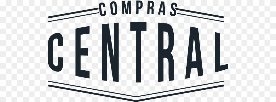 Compras Central Black And White, Logo, Text Png