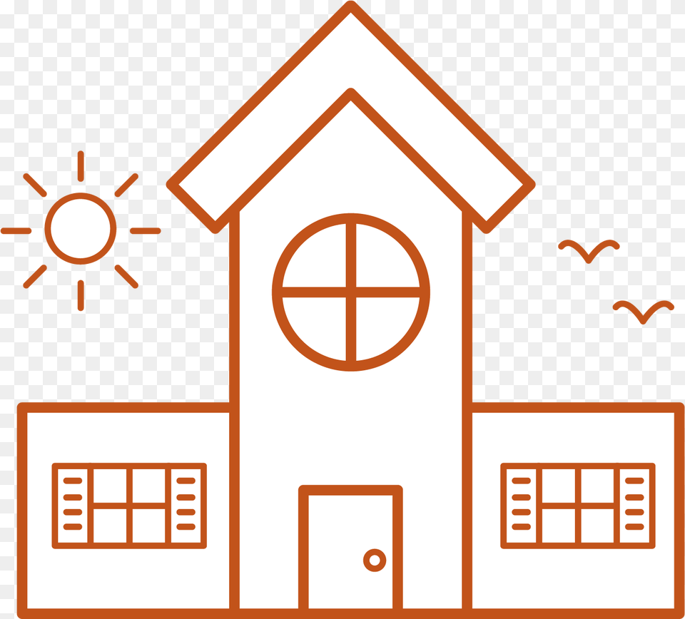 Comprehensive Early Childhood Centers House, Cross, Symbol, Architecture, Building Free Transparent Png