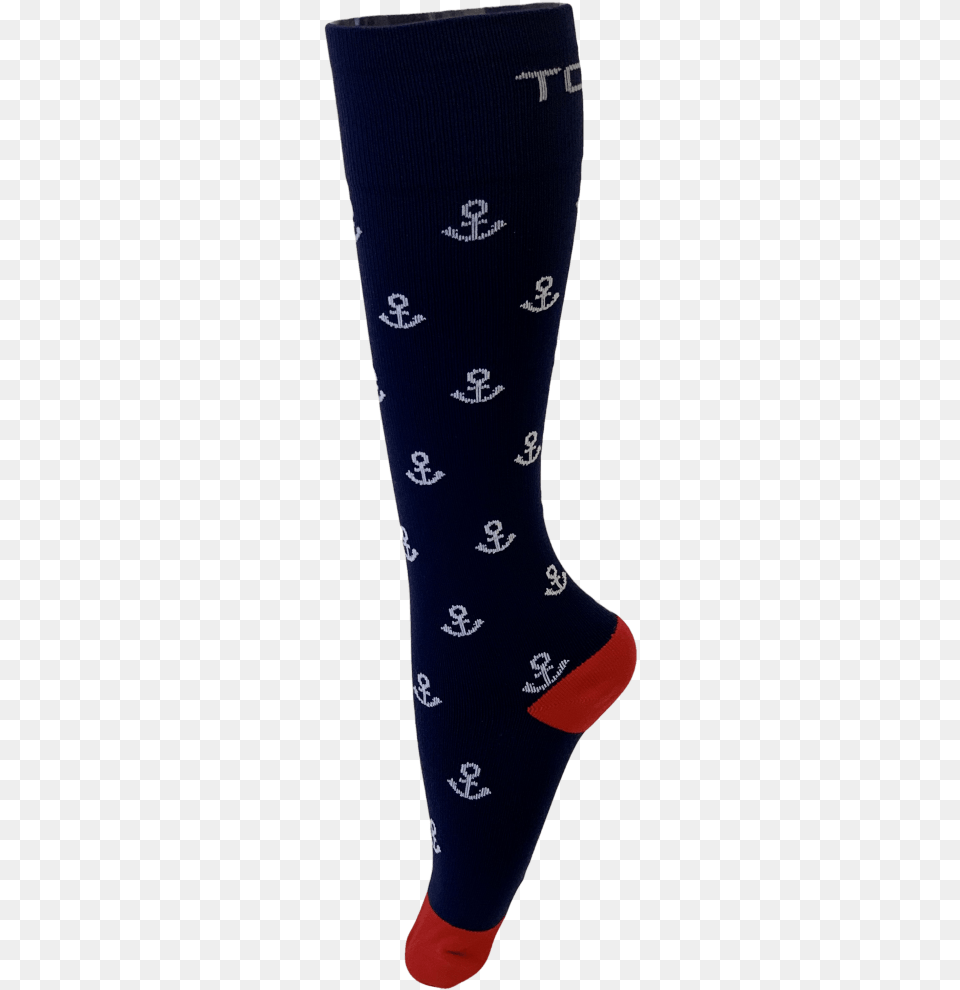 Compression Socks Mens Blue Anchor Tights, Clothing, Hosiery, Sock Free Transparent Png