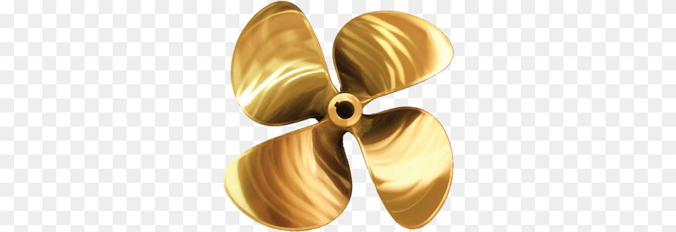 Compuquad 4b Propellers Rl Marine Propeller Gold, Machine, Appliance, Ceiling Fan, Device Png Image